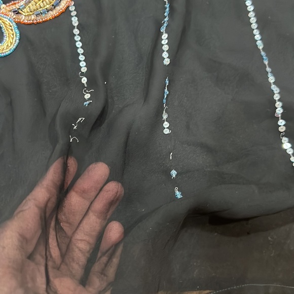 Women's black dress embroidered with beads❤️ - Picture 17 of 17